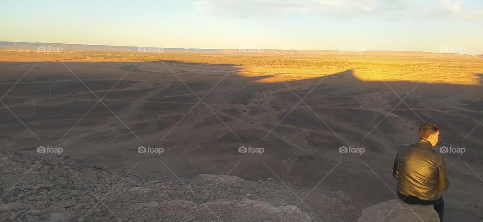 shadow of mountaines