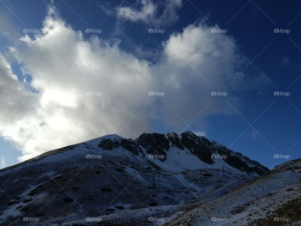 Clouds in mountain