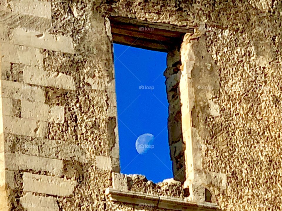 Moonrise in Chania Greece