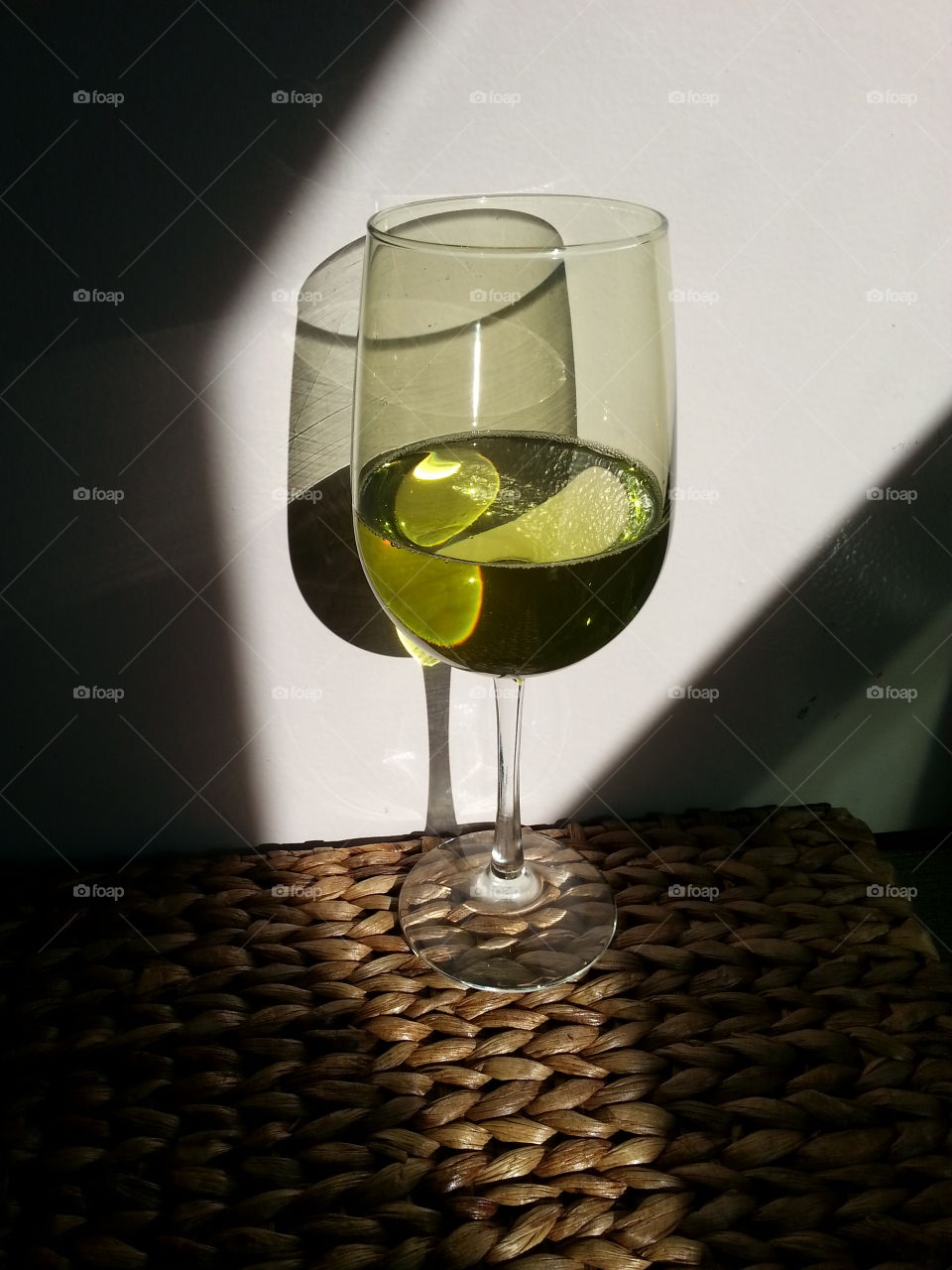 Wine Glass in the Sunshine