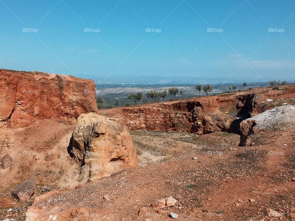 Ancien mountain caves