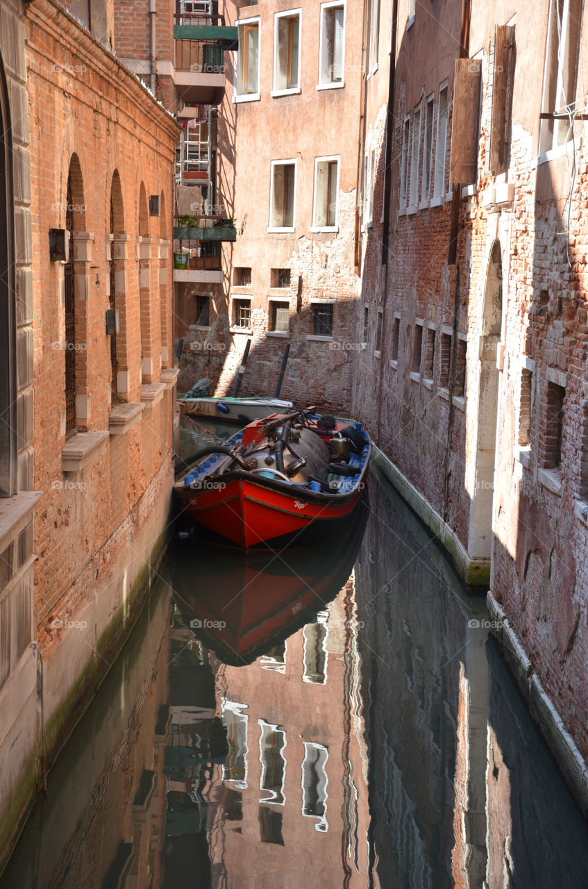 italy boat canal venice by jlfr