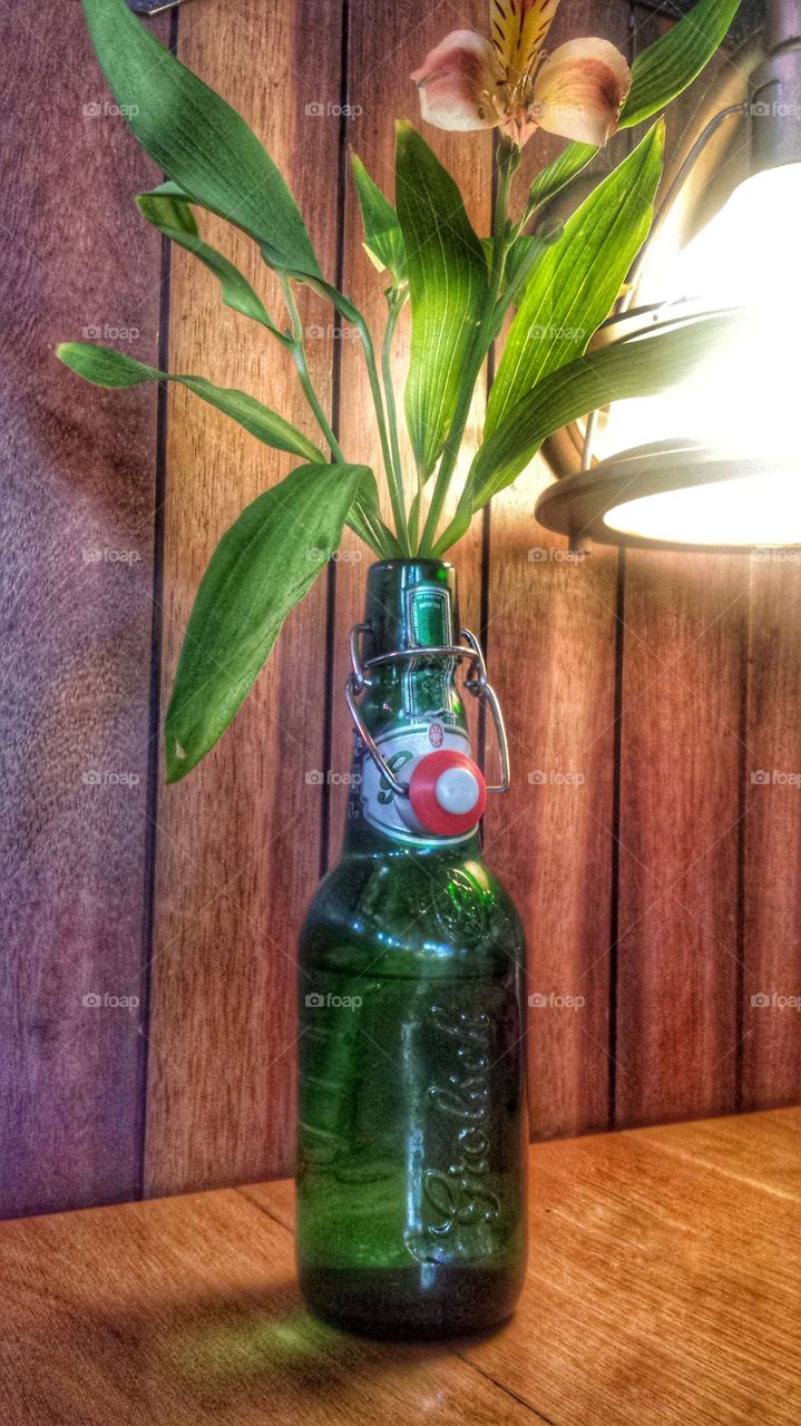 Beer Bottle Vase