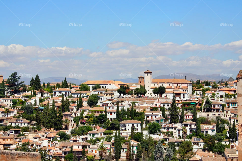 trees landscape sky city by jmiguel