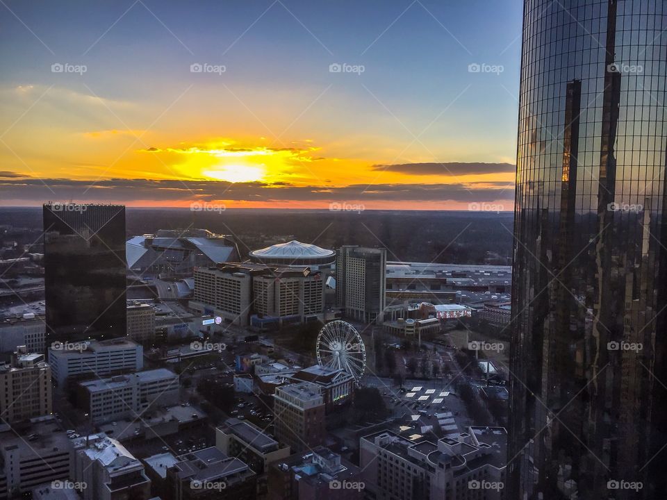 Sunset over downtown Atlanta
