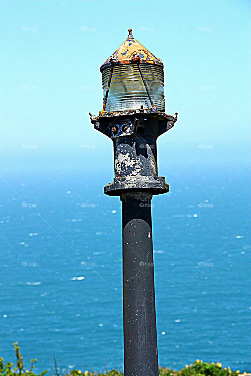 lamp by the ocean