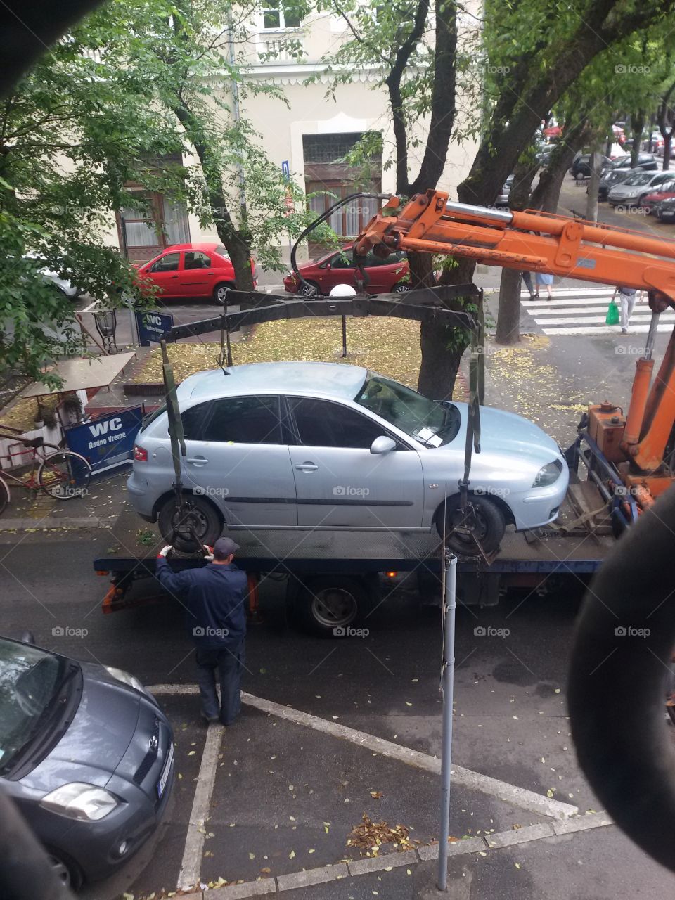 Taking a car with a truck