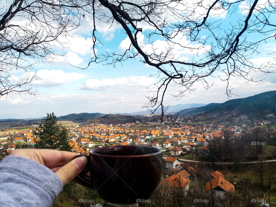Coffee with a view