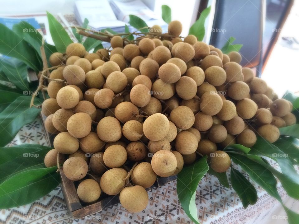 Longan from Chiang Mai. A fruit from Thailand