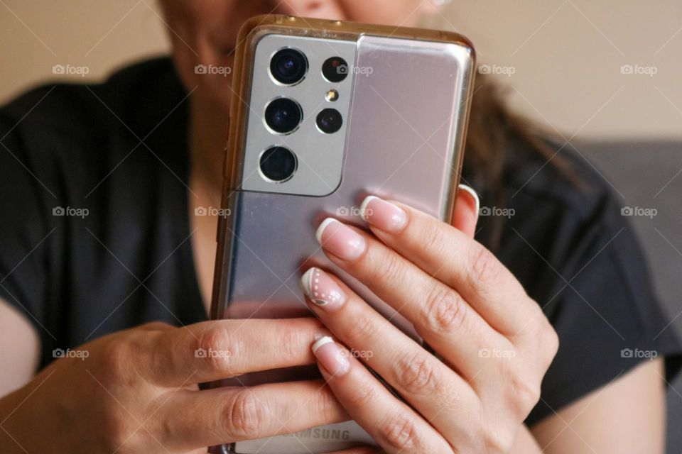 People using phone