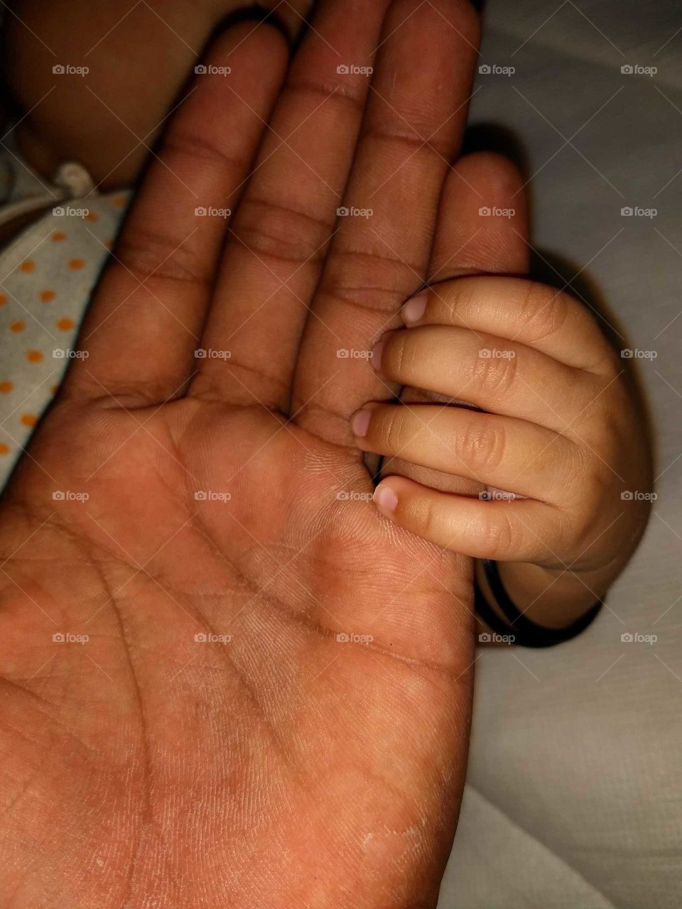 cute baby hand