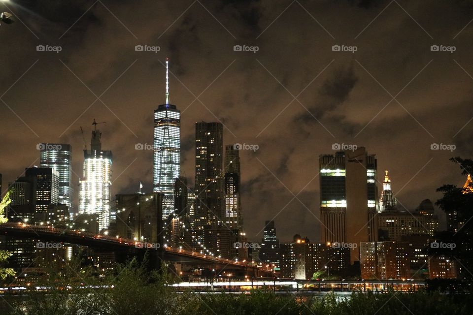 Freedom Tower and the Brooklyn Bridge