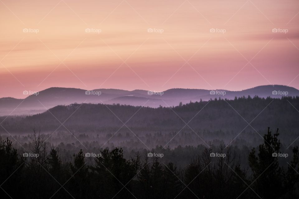 North Conway, New Hampshire at sunrise! I am not a morning person but to witness this makes me realized I am missing a lot of things! So beautiful!