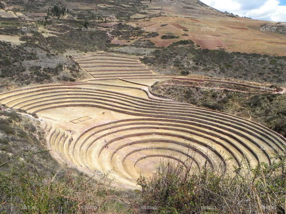 Moray, Perú, círculos, Ellipse
