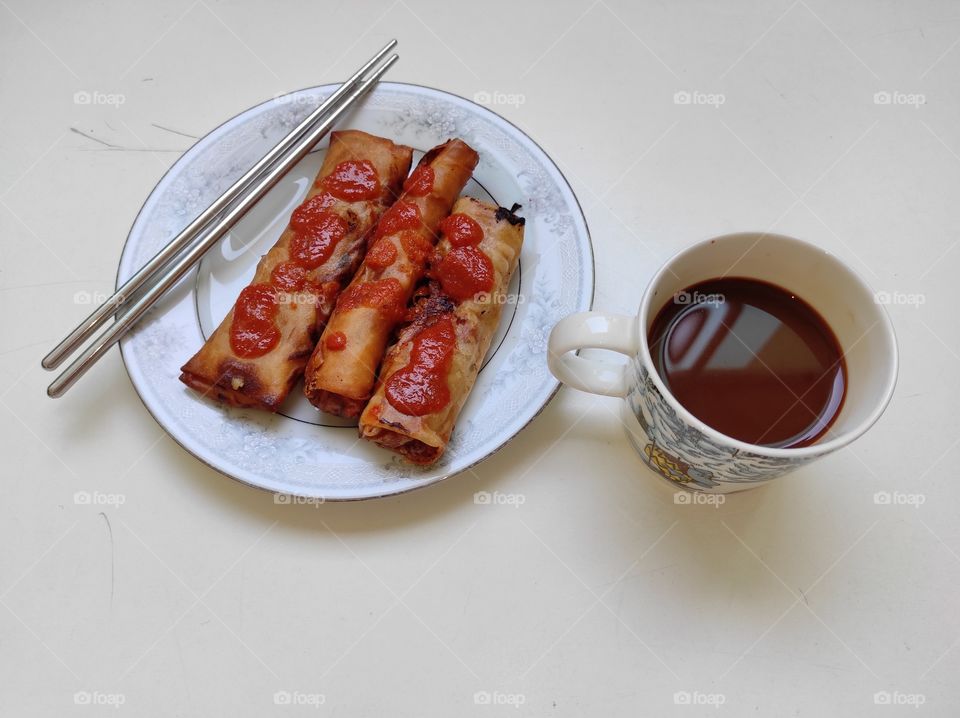 Kind of western-asian fusion breakfast