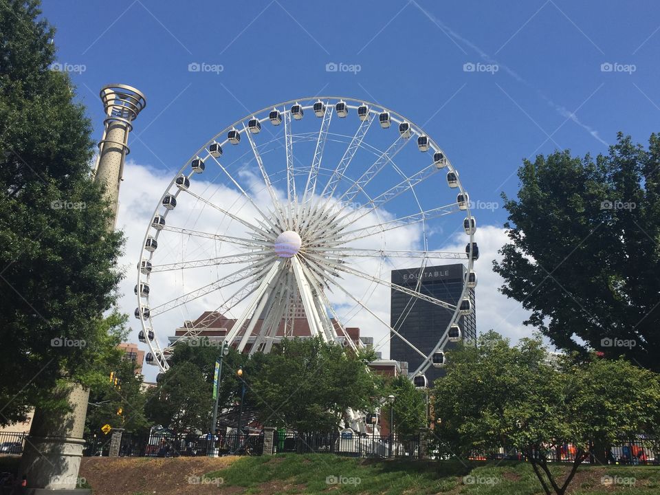Ferris wheel in downtown Atlanta, GA