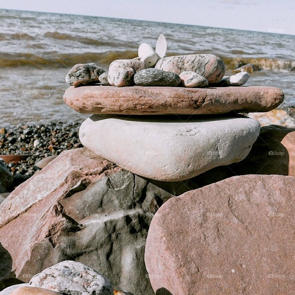 Rocks on the beach