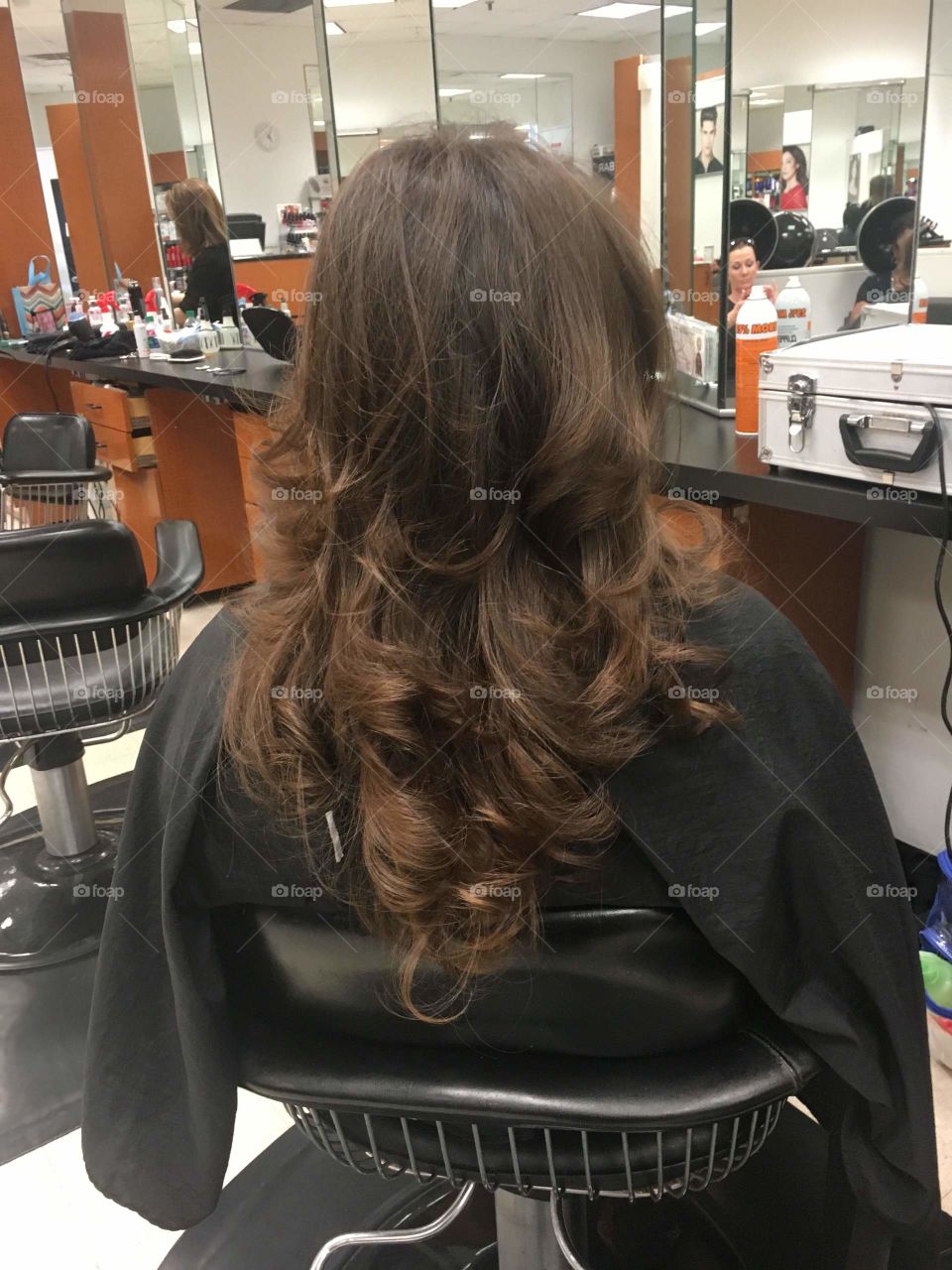 Long layers cut and style done by yours truly 