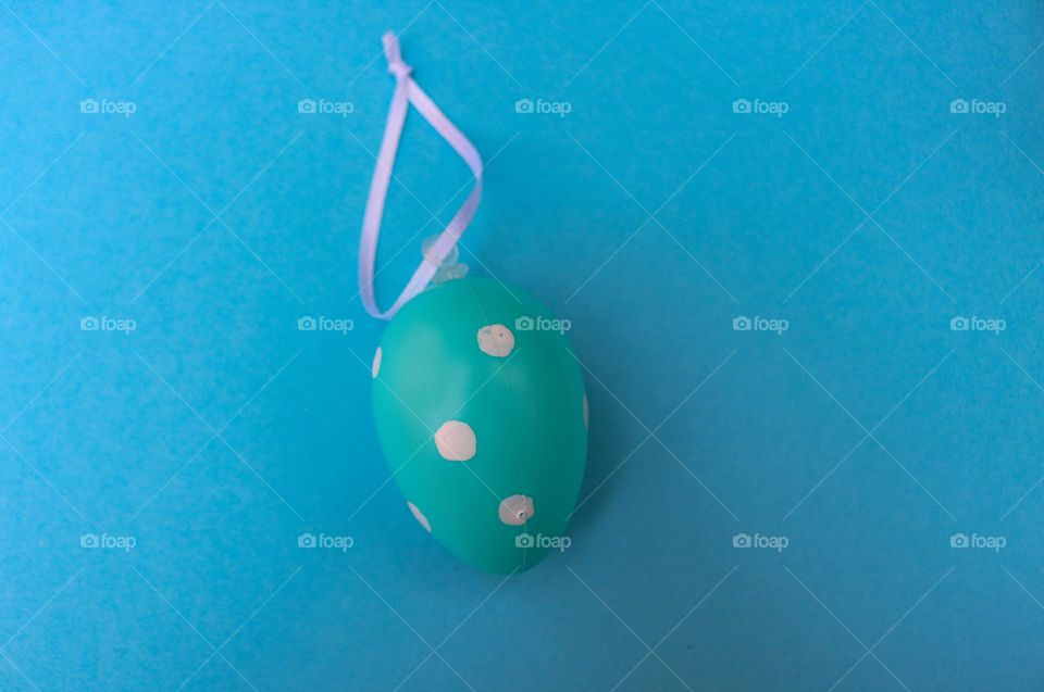 Blue Easter egg