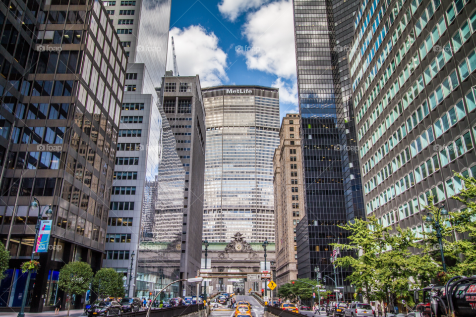 clouds buildings ny skyscraper by stockelements