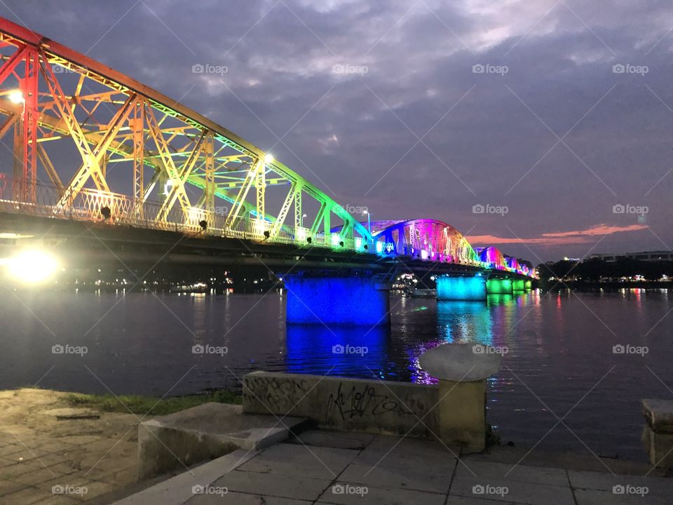 Colourful bridge 