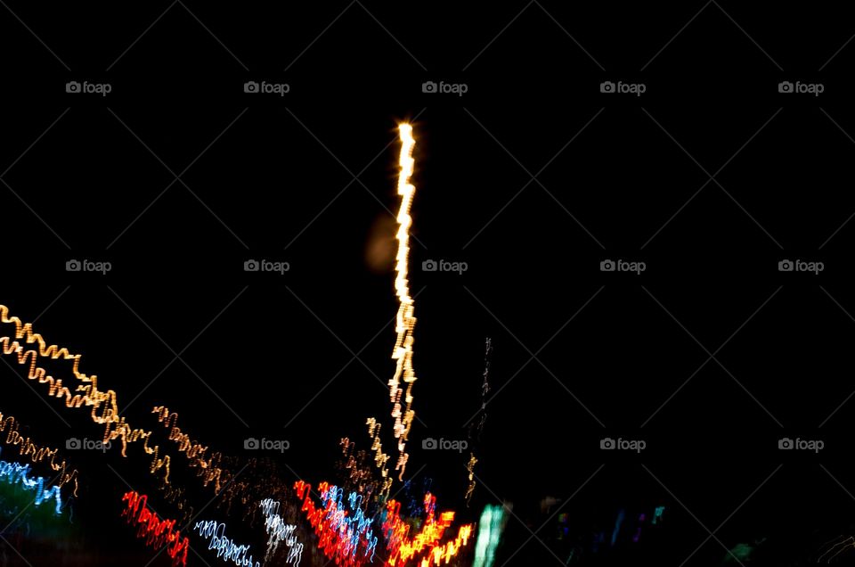 Street light fireworks