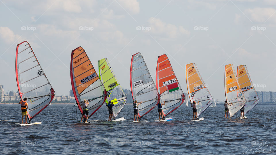 Windsurfing sync