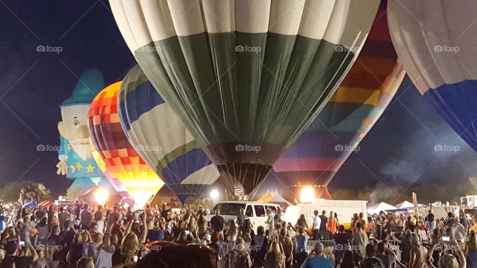 Hot air balloons