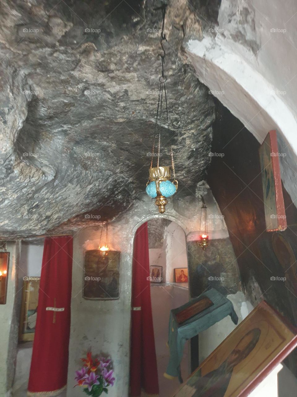 little church on a cave