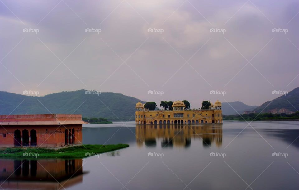 Jal mahal palace at jaipur india