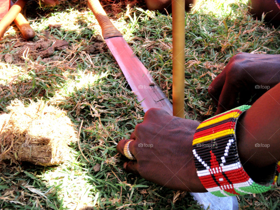 Maasai hands