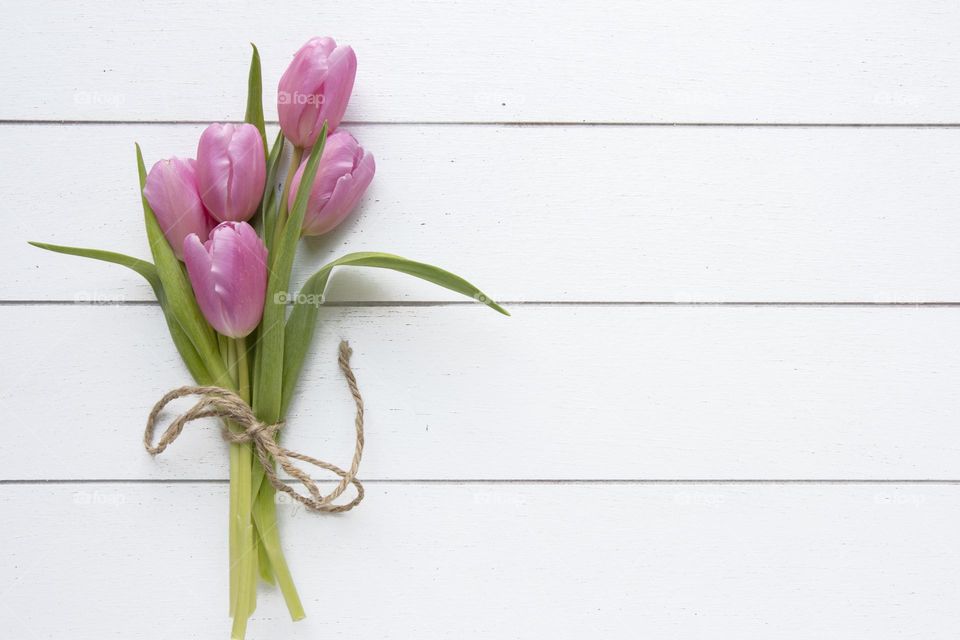 Spring Bouquet Flat Lay