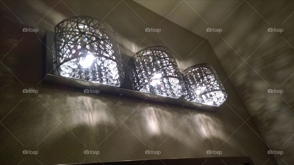 sparkle & shine. loved the way these accent lights created patterns 