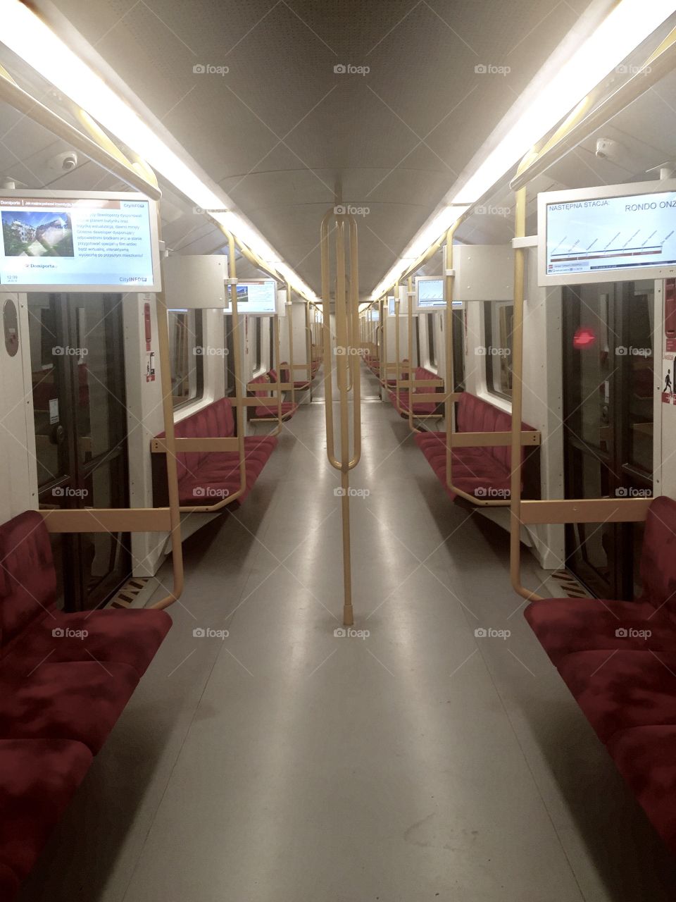 empty subway car