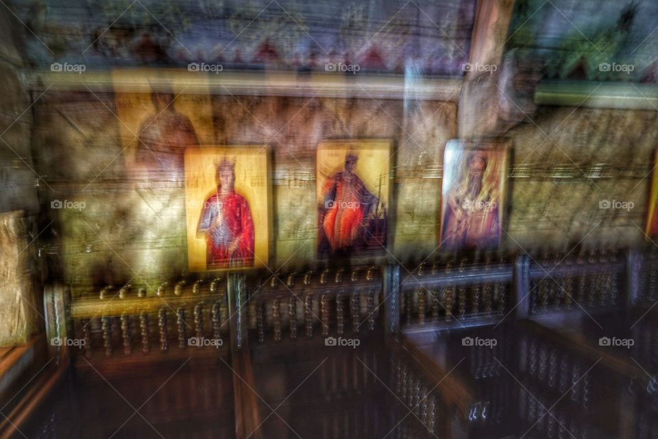 Inside an old church from 1600