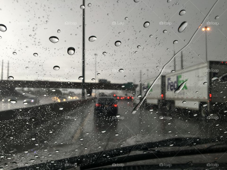 Rainy commute 