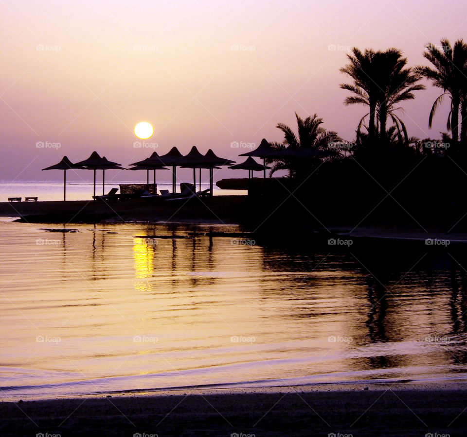 Egypt. Beach. Sunrise 