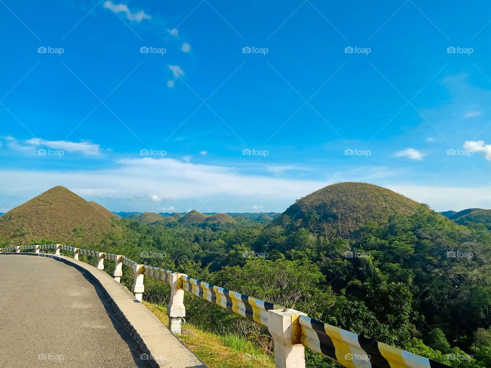 The famous Chocolate Hills of the Philippines.
