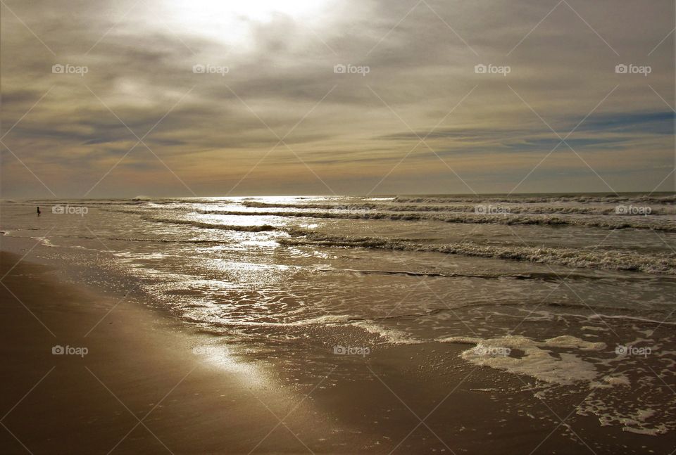 On the beach