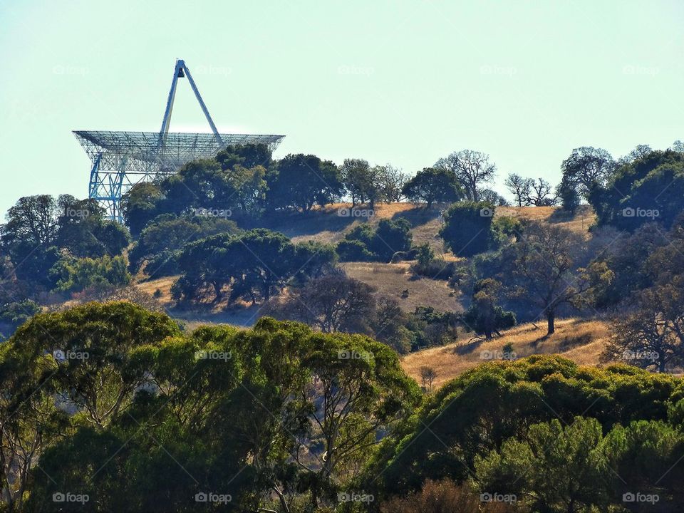 Giant radio telescope dish