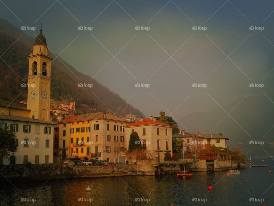 Cernobbio at sunset