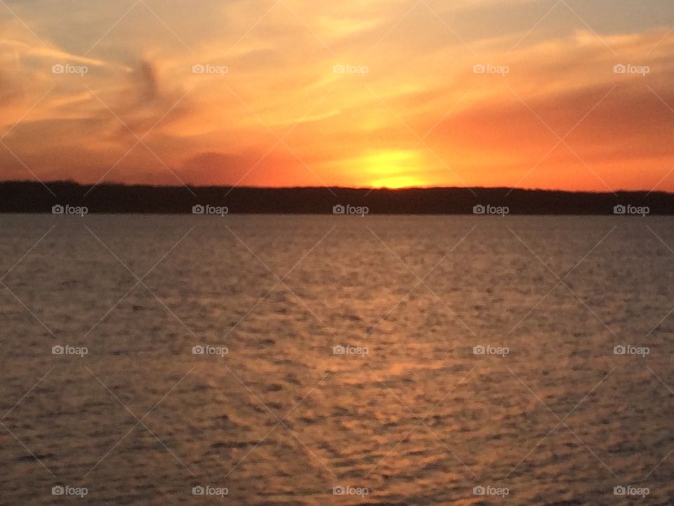 Sunset on sailor . Sunset at hidden place 