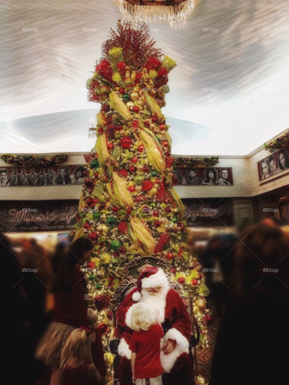 Christmas Tree, with Santa