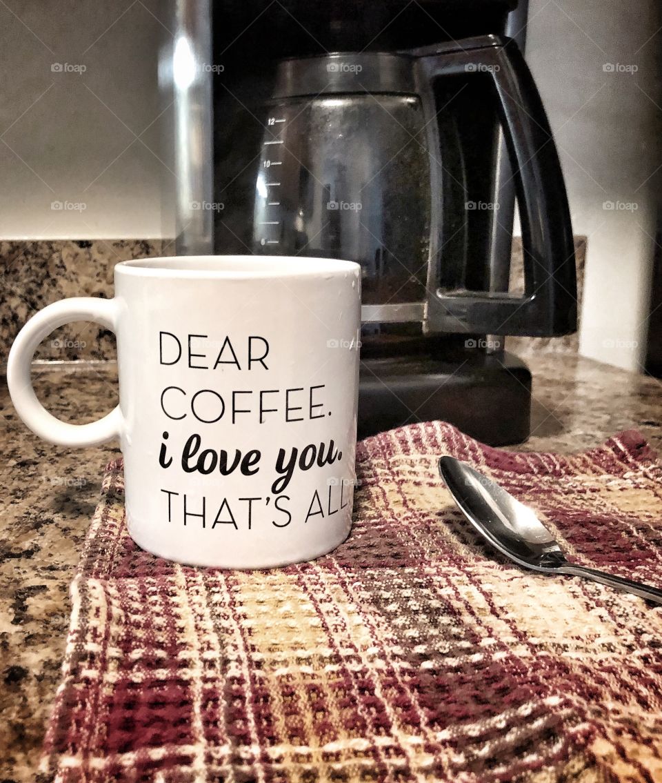 Morning coffee love