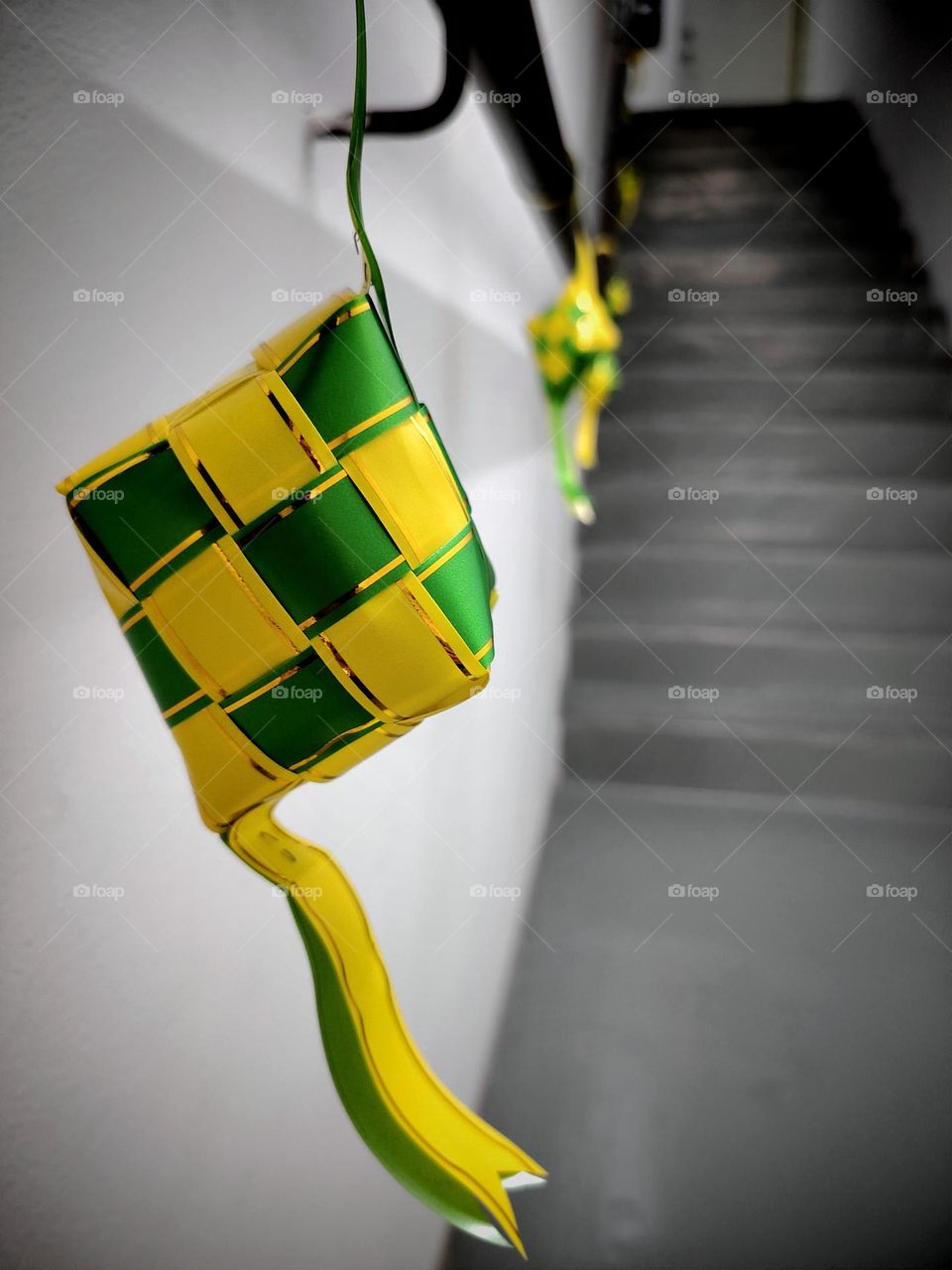 Hanging ketupat for decoration