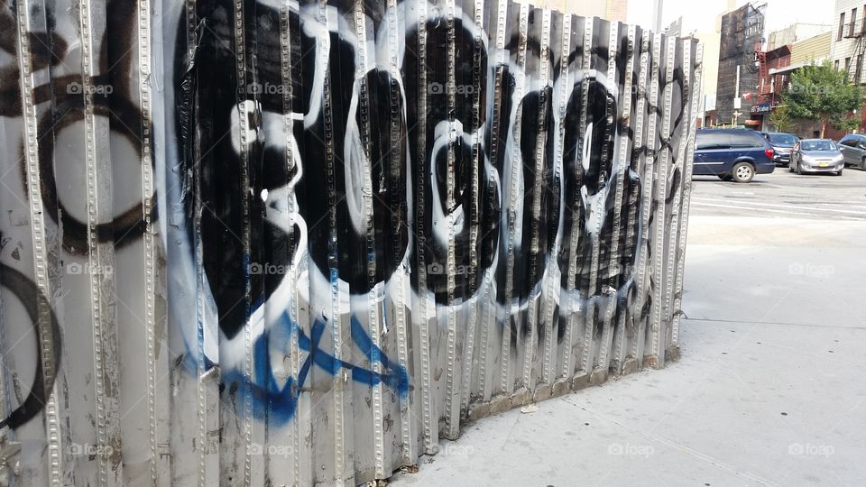 Graffiti. Street Art in East Williamsburg,  Brooklyn.