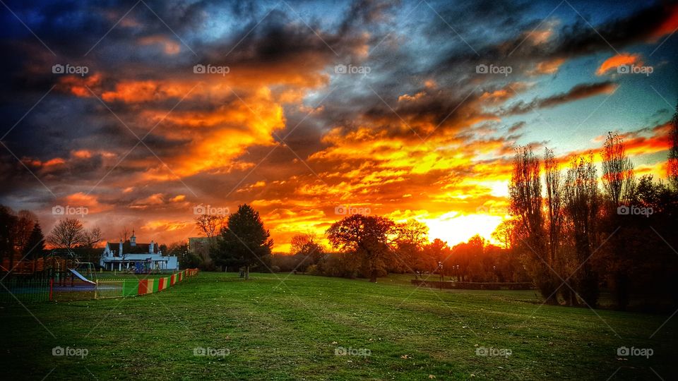 Sunset at Salthill Park
