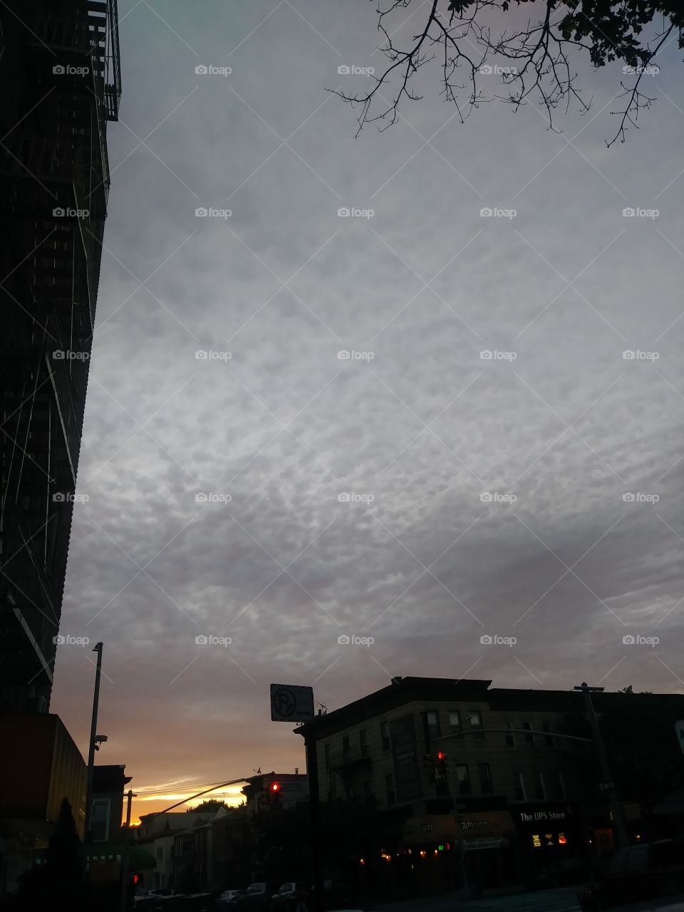 a sunset in brooklyn