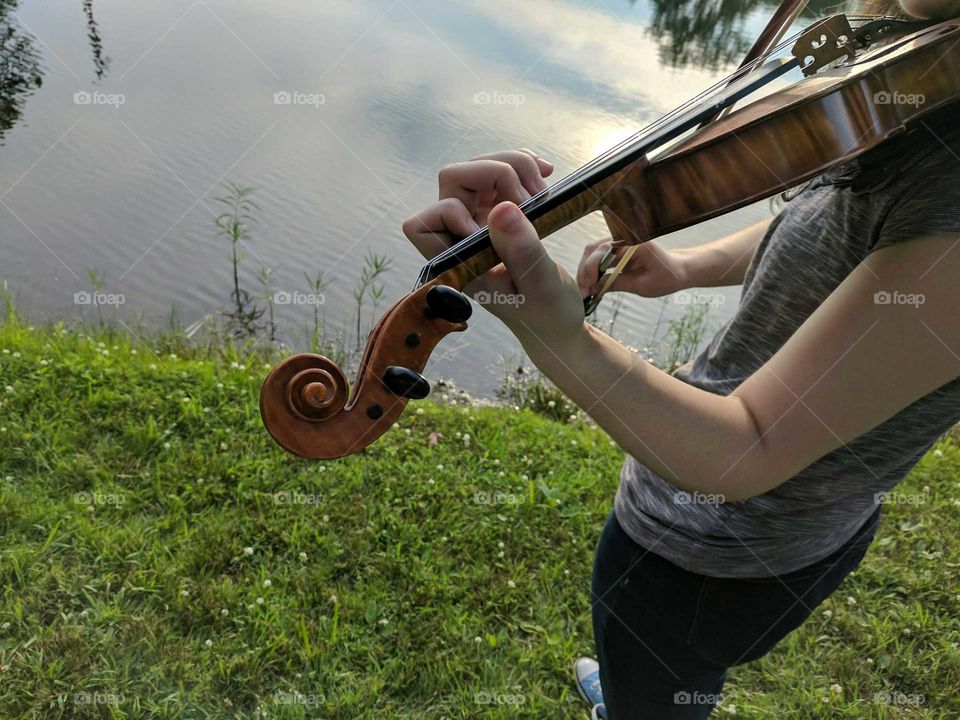 violin pond