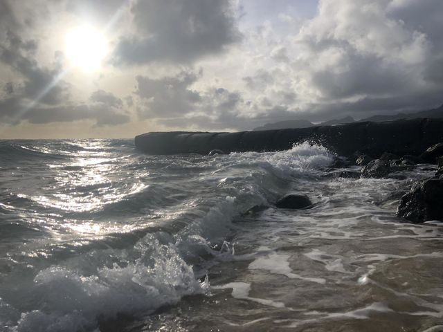 Morning beach walks